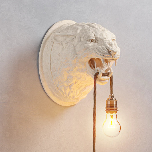 Lámpara de leopardo Blanca